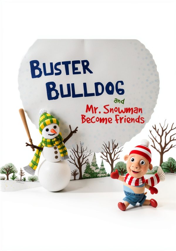 Buster Bulldog & Mr Snowman Christmas Kids Book by Really Sweet-0