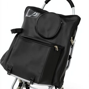 Foldable Shopping Cart by bubii with Detachable Storage Bag and Seat-0