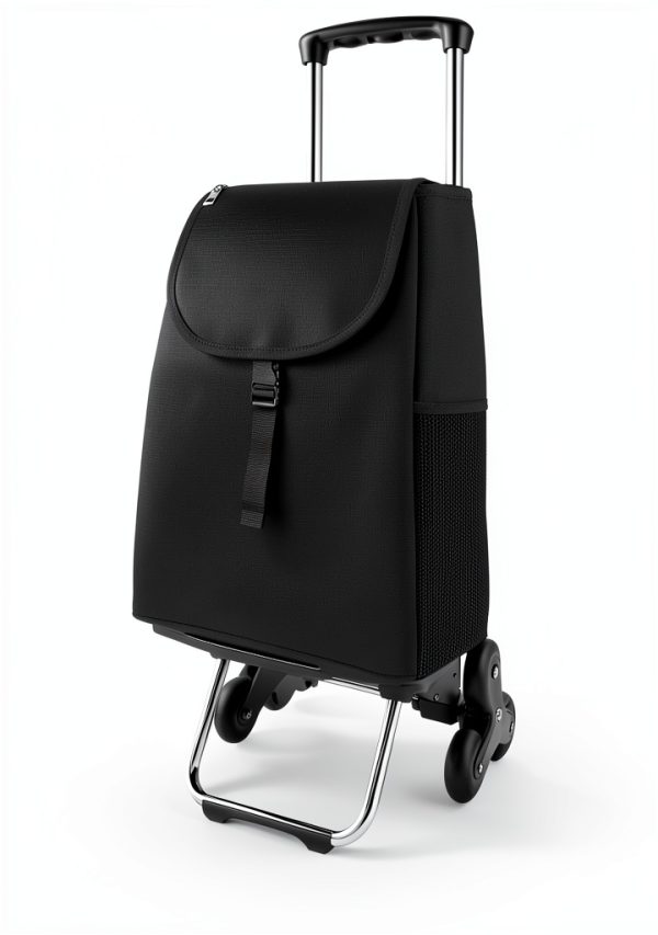 Black Shopping Cart Honshine 6 Wheel Alum Frame Waterproof Bag 150lb-3