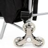 Foldable Shopping Cart by bubii with Detachable Storage Bag and Seat-6