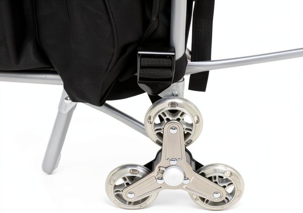 Foldable Shopping Cart by bubii with Detachable Storage Bag and Seat-6