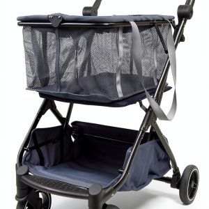 Personal Shopping Cart ROODO Foldable Aluminum Cart Detachable Basket-0