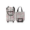 Foldable Grocery Cart ZLXHDL Aluminum Frame with Cloth Basket Pink-3