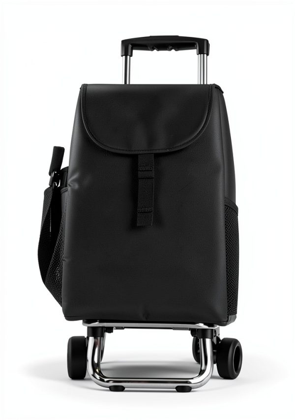 Black Shopping Cart Honshine 6 Wheel Alum Frame Waterproof Bag 150lb-4