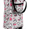 Foldable Grocery Cart ZLXHDL Aluminum Frame with Cloth Basket Pink-0
