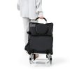 Foldable Shopping Cart by bubii with Detachable Storage Bag and Seat-2
