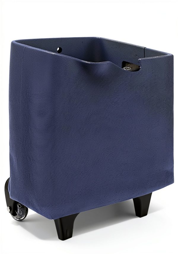 Small Collapsible Shopping Cart HOSDZOU Blue3 Foldable Design-0