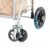 Jumbo Shopping Cart for Groceries, 160lb Capacity, Foldable Basket-5