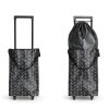 Small Collapsible Shopping Cart HOSDZOU Black Expandable Bag Aluminum-5