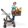 Folding Shopping Cart with Wheels, 80lbs Multi Use Grocery Carts by-5