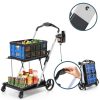 ModernEaze 9in1 Folding Shopping Cart Wheels 2 Tier 198lb Capacity-1